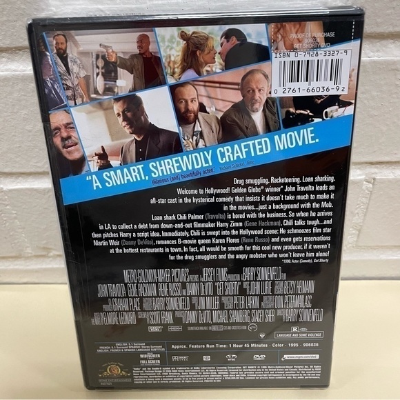 Get Shorty DVD Movie NEW John Travolta Danny Devito sealed in box gift classic - Picture 2 of 2